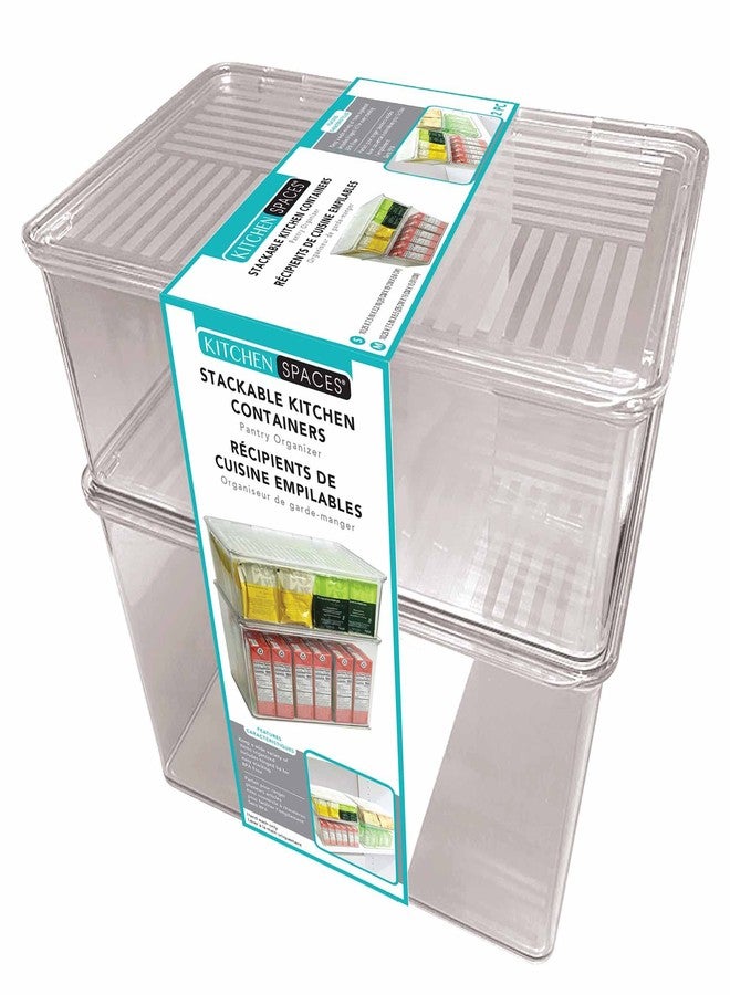 Kitchen Spaces Stackable Kitchen Containers 2pc - Image 2